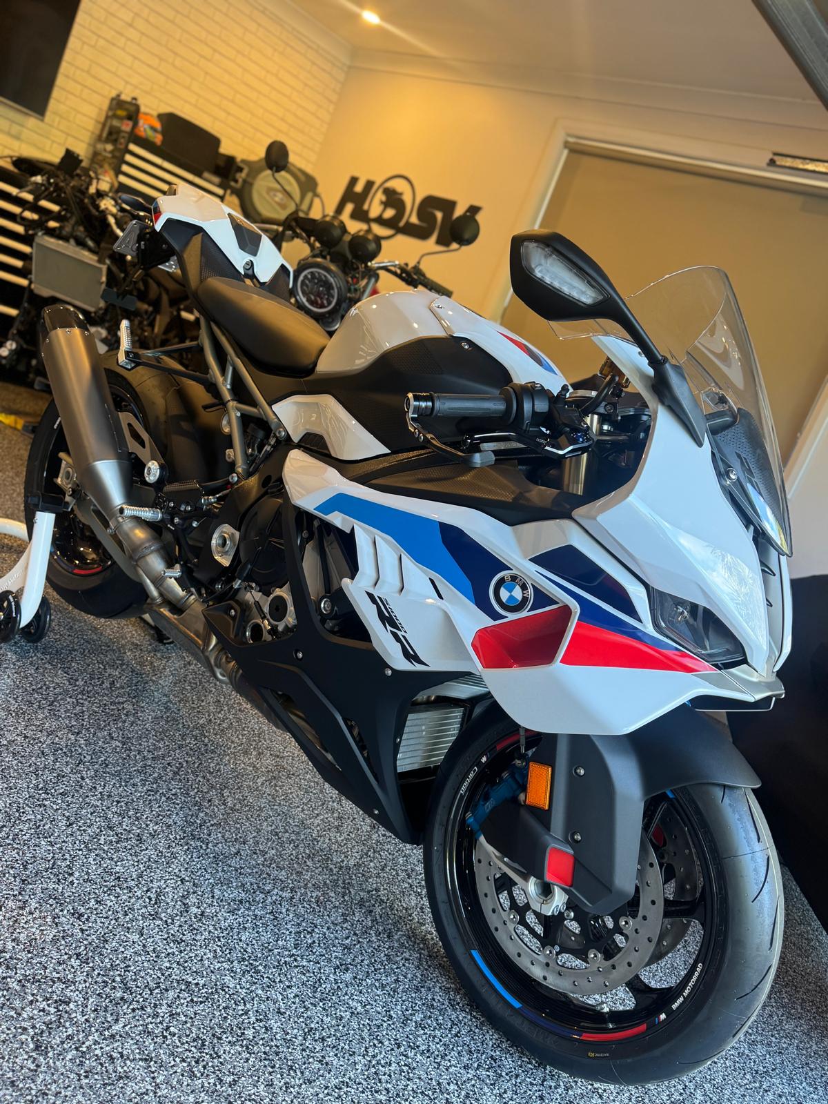 BMW S1000RR with M-Sport livery